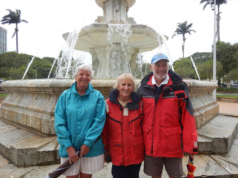 Noumea Town Square with Annie - photo © Andrew and Clare Payne / Freedom and Adventure