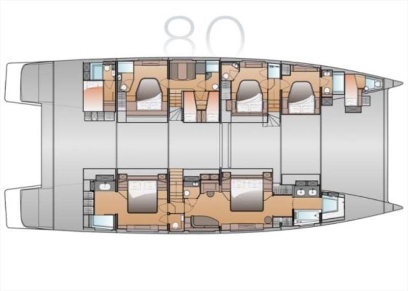 Maestro Version - Galley Up - Fountaine Pajot New 80 - photo © Multihull Solutions