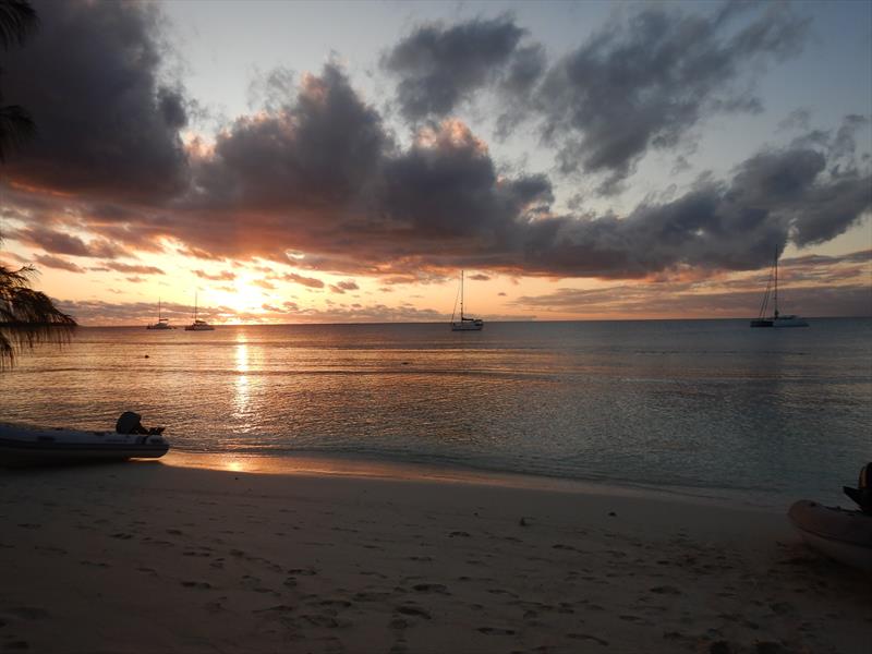 Islet Ua at sunset photo copyright Andrew and Clare Payne / Freedom and Adventure taken at  and featuring the Cruising Yacht class