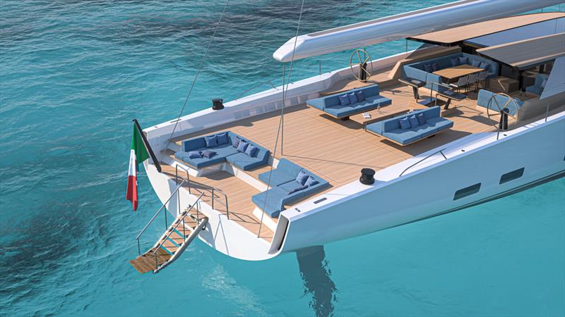 Wallywind130 - deck living areas - photo © Wally Yachts