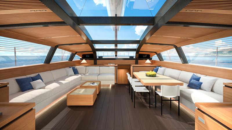Wallywind130 - main saloon photo copyright Wally Yachts taken at  and featuring the Cruising Yacht class
