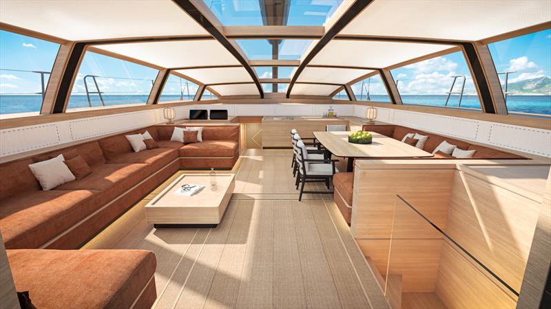 Wallywind150 - main saloon photo copyright Wally Yachts taken at  and featuring the Cruising Yacht class