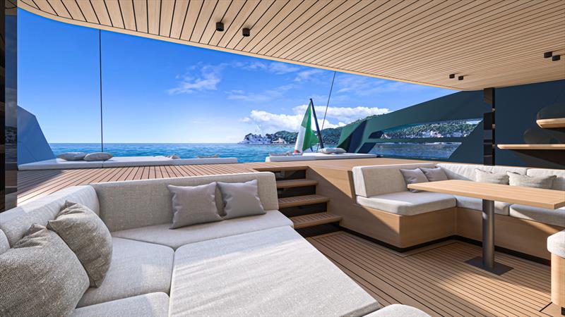 Wallywind150 - owners' private cockpit - photo © Wally Yachts