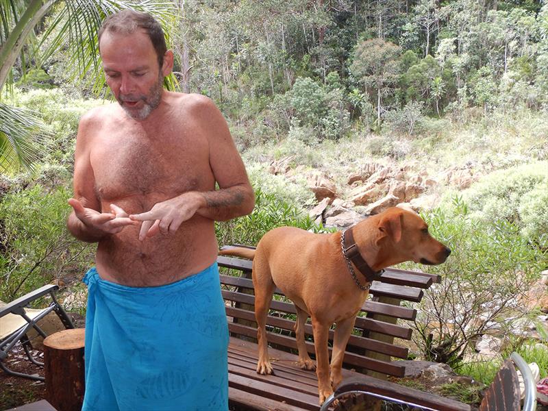 Gil and his Dog - photo © Andrew and Clare Payne / Freedom and Adventure