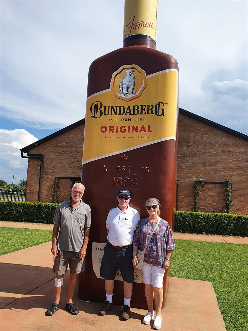 Andrew, Colin, Denise at the Bundy Distillery - photo © Andrew and Clare Payne / Freedom and Adventure