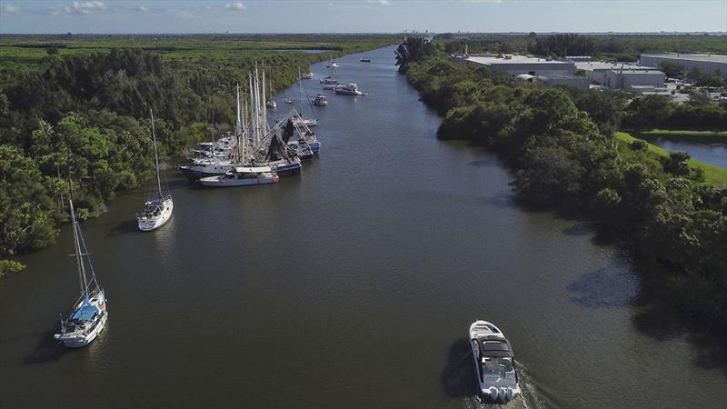 Canaveral Barge Canal after Nicole photo copyright Cade Moore taken at  and featuring the Cruising Yacht class