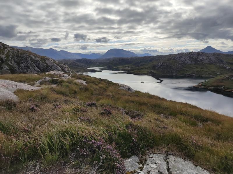 Spruce anchored at Loch Laxford photo copyright Sue and Andy Warman taken at  and featuring the Cruising Yacht class