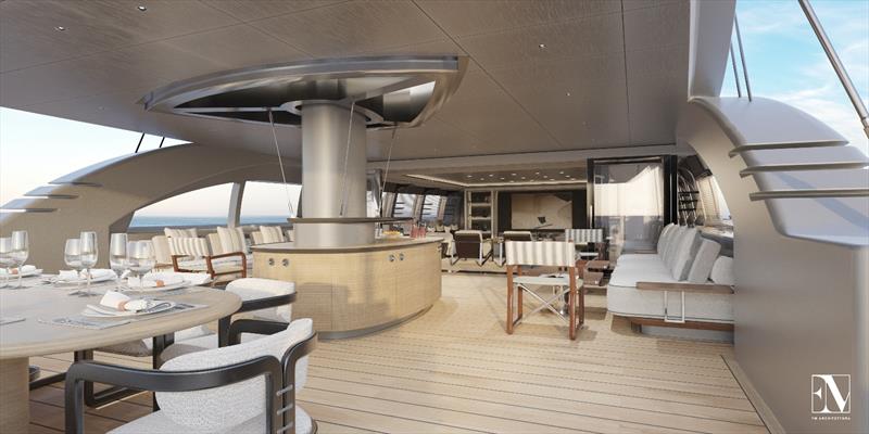 60m ketch KAZE photo copyright Philippe Briand taken at  and featuring the Cruising Yacht class