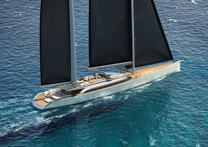60m ketch KAZE photo copyright Philippe Briand taken at  and featuring the Cruising Yacht class