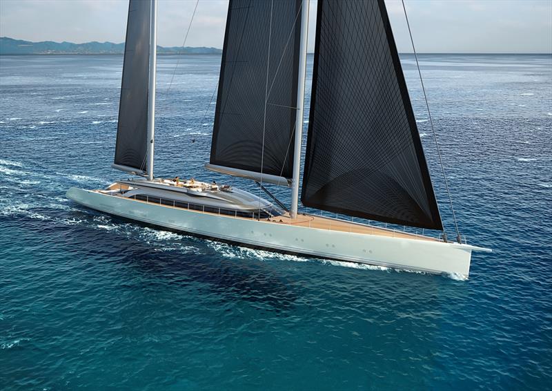 60m ketch KAZE photo copyright Philippe Briand taken at  and featuring the Cruising Yacht class
