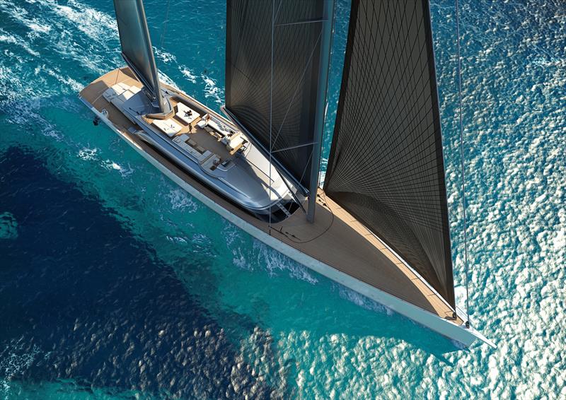 60m ketch KAZE photo copyright Philippe Briand taken at  and featuring the Cruising Yacht class