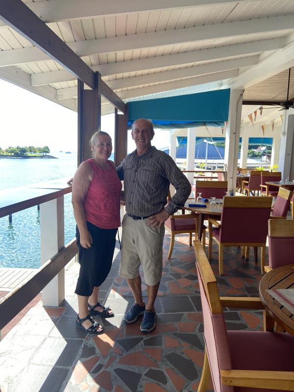 Stuart and Anne back at their setting-off point - Grenada Yacht Club photo copyright Stuart Letton taken at  and featuring the Cruising Yacht class