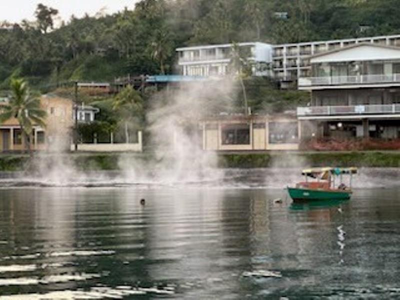 Underwater hot springs in Savusavu Harbor - photo © Pamela MacBrayne and Denis Moonan