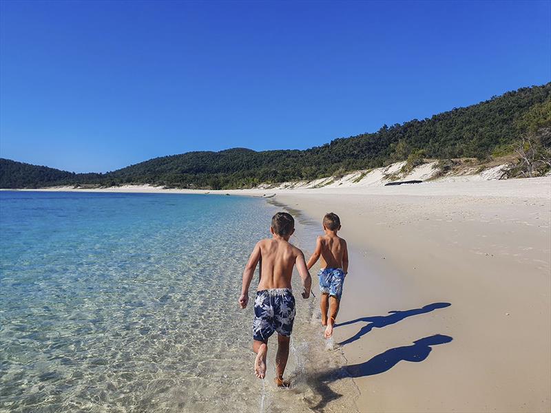 Chalkies Beach - @4Boysandacaravan photo copyright Whitsunday Rent A Yacht taken at  and featuring the Cruising Yacht class