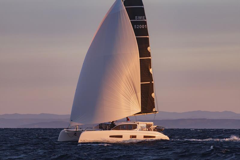 Outremer 52's live reveal at International Multihull Show La Grande-Motte - photo © Robin Christol