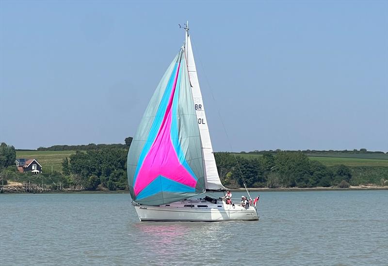 Second RHYC 'Catch Me if you Can' pursuit: Meribel with former Optimist National Champion Chris Mayhew at the Helm photo copyright Steph Hensley taken at Royal Harwich Yacht Club and featuring the Cruising Yacht class