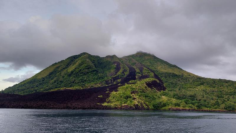 Lava flow from last eruption - Photos taken from the boat Soggy Paws photo copyright Sherry and Dave McCambell taken at  and featuring the Cruising Yacht class