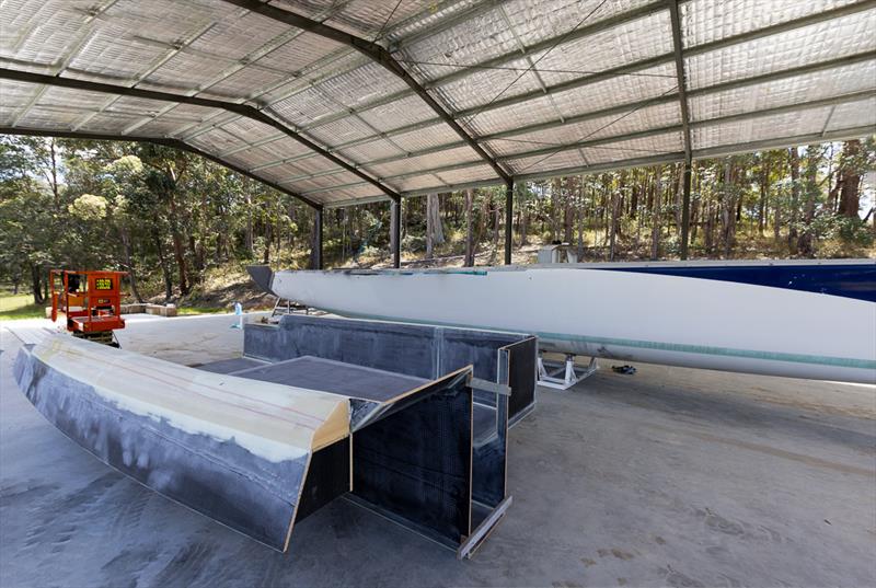 Centella, ex-Pegasus (and others) to become an express 56-foot cruiser - just drop her in, glue it up, and you're away.. photo copyright John Curnow taken at  and featuring the Cruising Yacht class