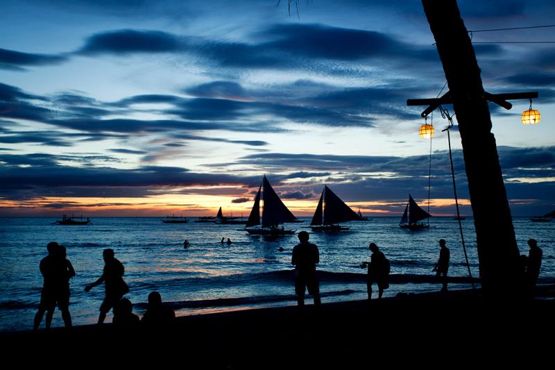 Sunset at Boracay - photo © Guy Nowell 