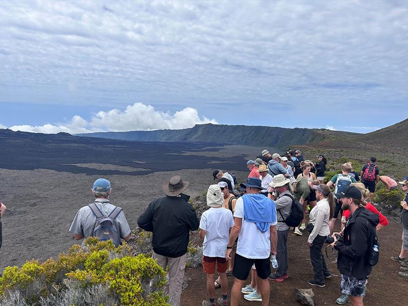 Looking into a volcano - World ARC 2023-24 - photo © World Cruising Club