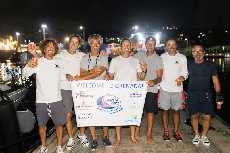 Nessum Dorma celebrate line honours in ARC  2023 - photo © WCC / Arthur Daniel