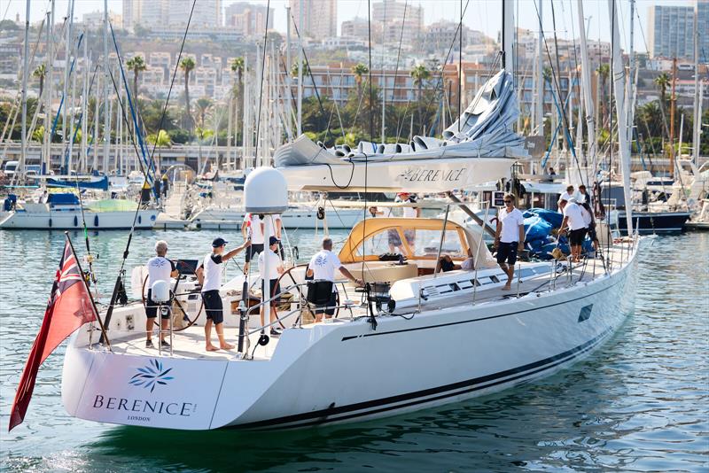 Swan 90 Berenice Cube departing Las Palmas Marina - photo © James Mitchell Photography