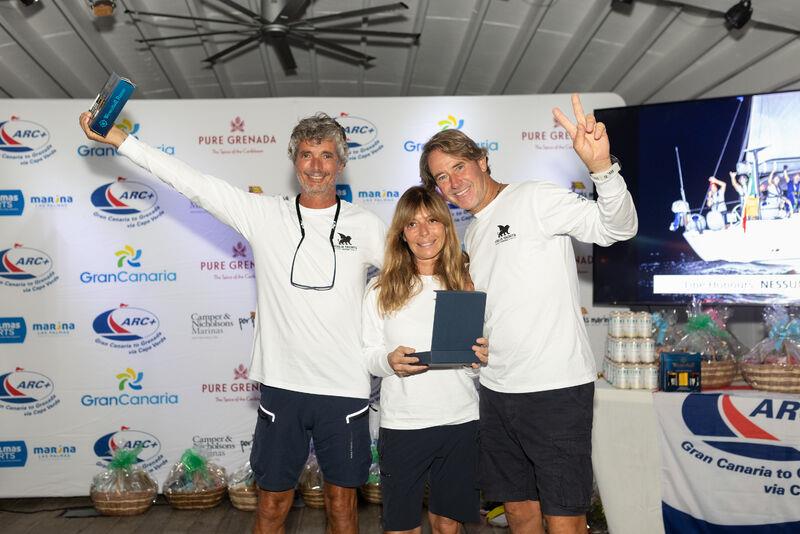 Crew of Nessun Dorma (ITA) line honours and winners of Cruising Class A - photo © GTA / Arthur Daniel