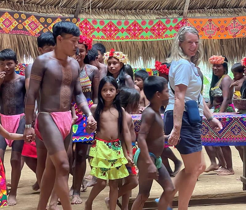 Embera Tribe Village - World ARC 2024-25 - photo © World Cruising Club