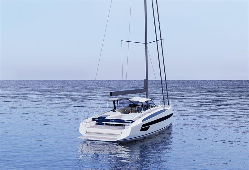Wauquiez 55 photo copyright Marc Lombard Design taken at  and featuring the Cruising Yacht class