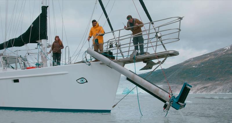 Participants conducting data collection, August 2923 expedition - photo © Matt Rutherford