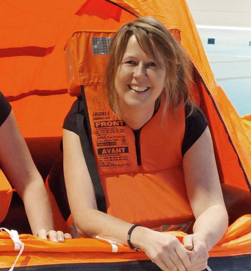 Safety training at sea - photo © Jacqueline Evers