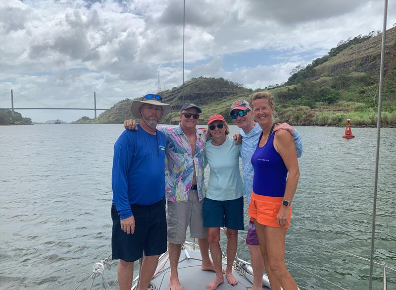 Teamwork going through the Panama cCanal  - photo © Jacqueline Evers