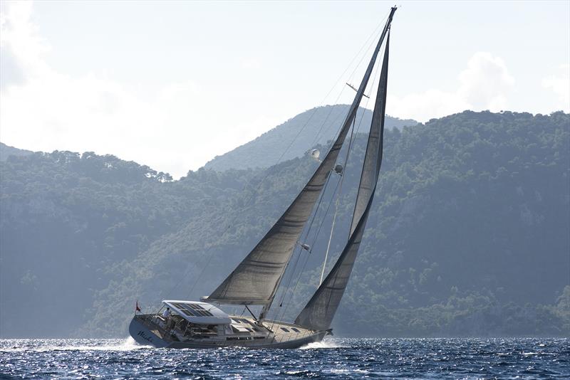 Carbon composite Mishi 88 superyacht - photo © Pozitif Studyo Yachting Film and Photography