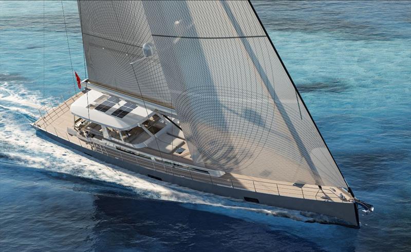 31m Mishi 102 sailing superyacht photo copyright Mishi Yachts taken at  and featuring the Cruising Yacht class