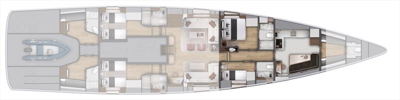 31m Mishi 102 sailing superyacht - GA - photo © Mishi Yachts