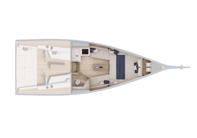 Grand Soleil Blue layout - photo © Grand Soleil Yachts