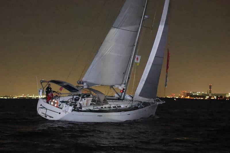 'White Spirit' finishing the Melbourne Osaka Cup photo copyright Kazuyoshi Yamano taken at  and featuring the Cruising Yacht class