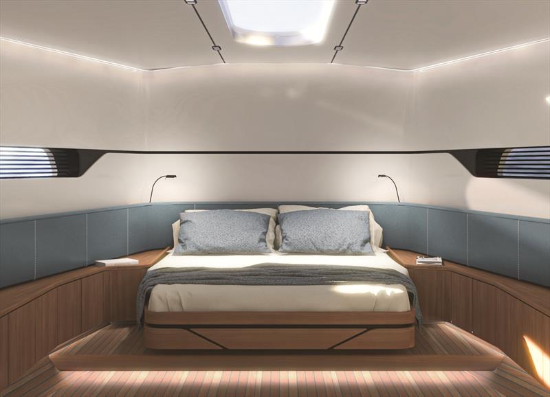 Mylius M60 master bedroom - photo © Mylius Yachts