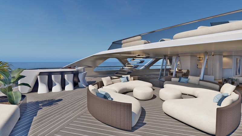 AERA - aft bridge deck photo copyright Royal Huisman taken at  and featuring the Cruising Yacht class