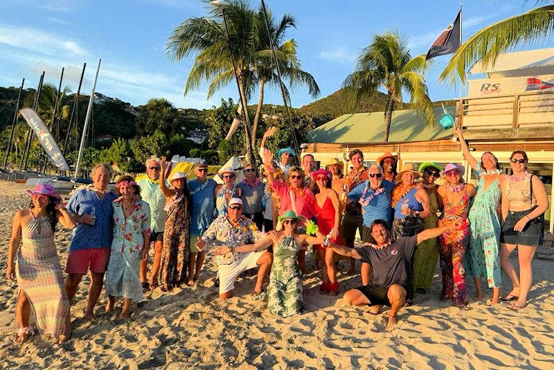 The Rally fleet during their stop over at the Saint Barths Yacht Club, during Tropical Night - 8th Caribbean Multihull Challenge Race and Rally day 3 - photo © SMYC