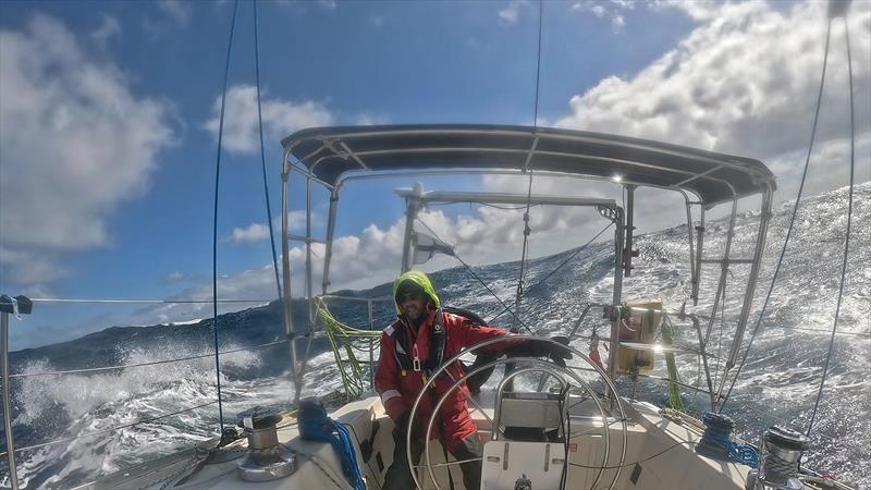 Rough weather in the Indian Ocean - Blue Moon II circumnavigation photo copyright Tristan Gourlay taken at Tamar Yacht Club and featuring the Cruising Yacht class