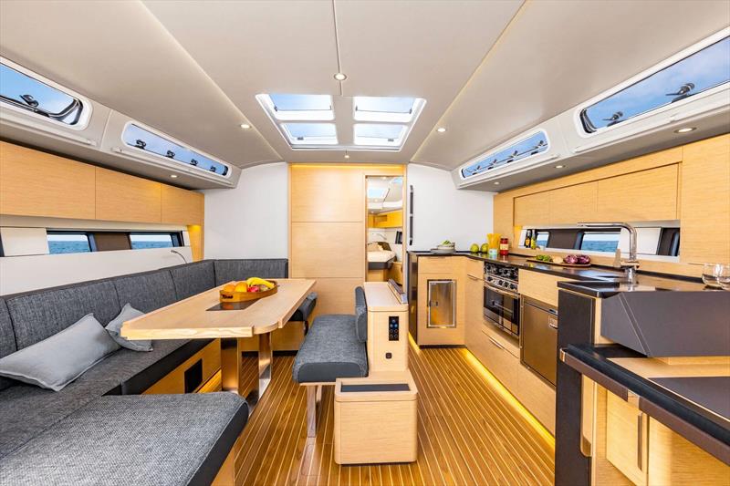 Hanse 460 saloon photo copyright Performance Cruising Yachts taken at  and featuring the Cruising Yacht class