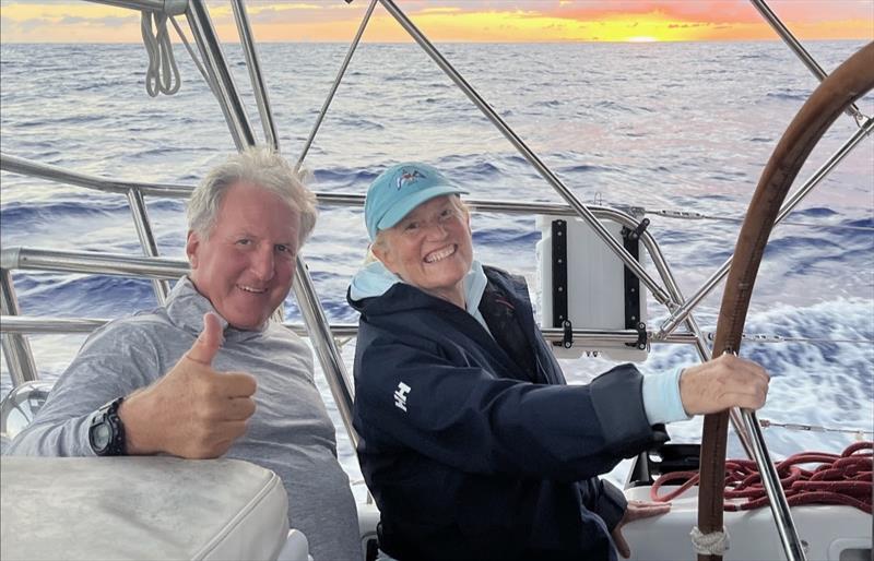 Past Commodore Jay Gowell with his wife, Elizabeth - photo © Gowell family