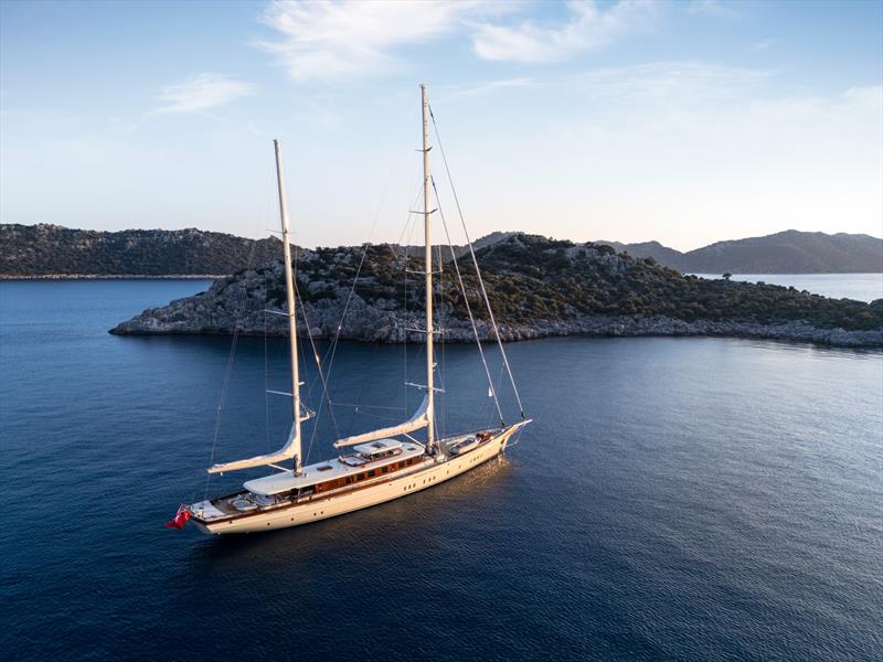 62m flagship SIMENA photo copyright Jeff Brown taken at  and featuring the Cruising Yacht class