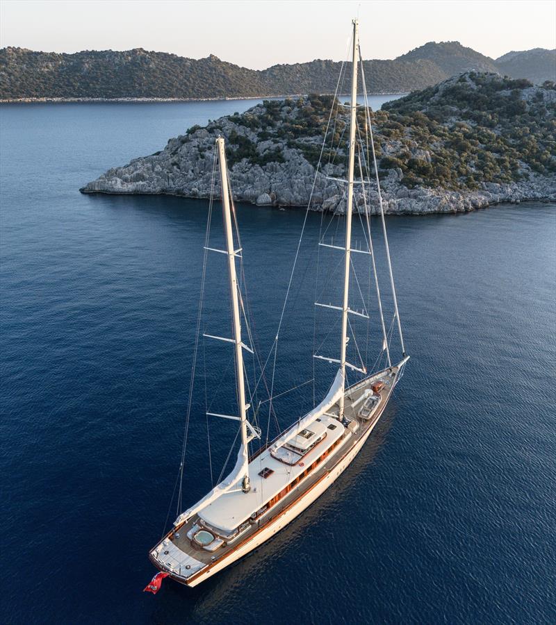 62m flagship SIMENA photo copyright Jeff Brown taken at  and featuring the Cruising Yacht class