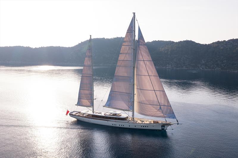 62m flagship SIMENA photo copyright Jeff Brown taken at  and featuring the Cruising Yacht class