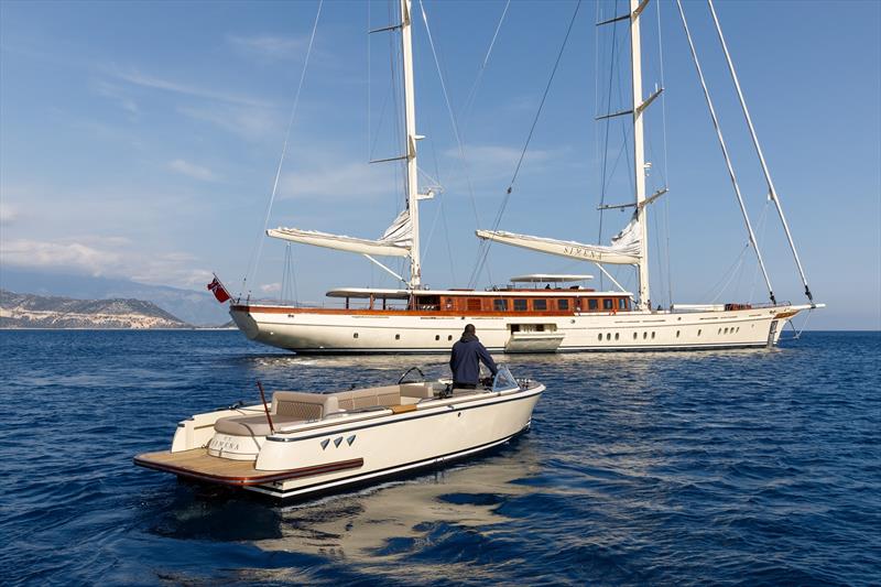 62m flagship SIMENA photo copyright Jeff Brown taken at  and featuring the Cruising Yacht class