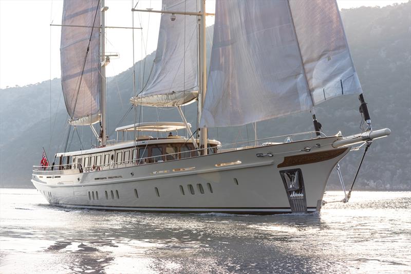 62m flagship SIMENA photo copyright Jeff Brown taken at  and featuring the Cruising Yacht class