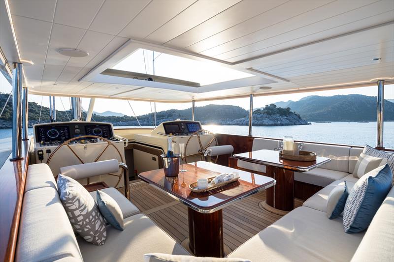 62m flagship SIMENA photo copyright Jeff Brown taken at  and featuring the Cruising Yacht class