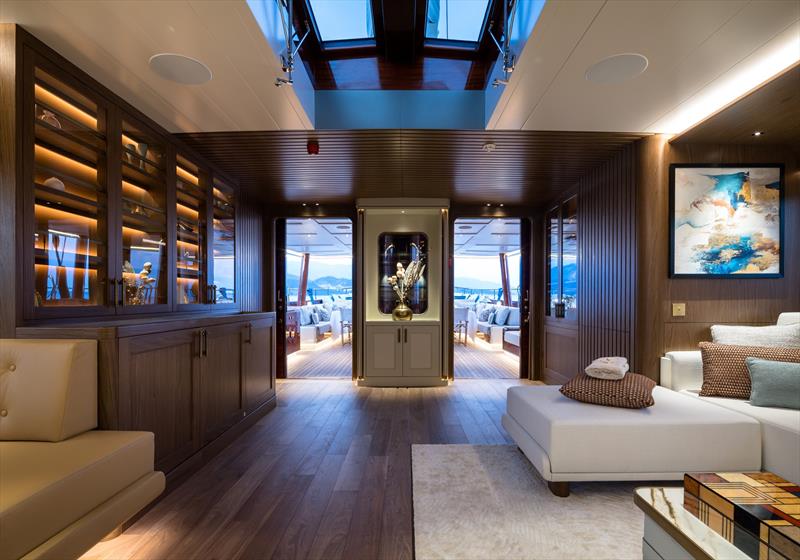 62m flagship SIMENA photo copyright Jeff Brown taken at  and featuring the Cruising Yacht class